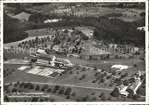 Flawil Landwirtschaftliche Schule Fliegeraufnahme Kat. Flawil