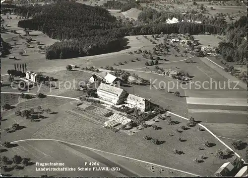 Flawil Landwirtschaftliche Schule Fliegeraufnahme Kat. Flawil