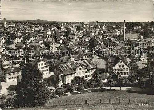 Flawil Blick ueber die Stadt Kat. Flawil