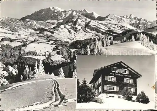 Ebnat Kappel Pension Ski und Ferienheim Saentisblick Wintersportplatz Alpenpanorama Kat. Ebnat Kappel