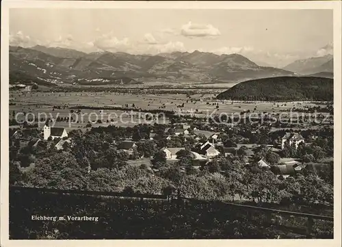 Eichberg Rheintal Panorama mit Vorarlberg Kat. Eichberg