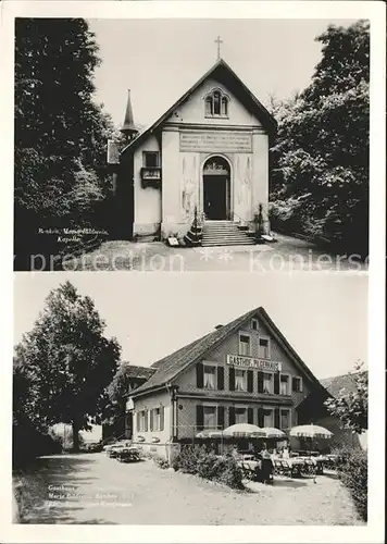 Benken SG Maria Bildstein Kapelle Gasthof zum Pilgerhaus Kat. Benken SG