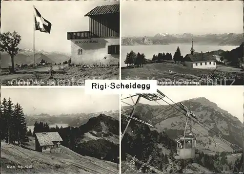 Rigi Scheidegg Bergkapelle Seilbahn S.J.H. Rigi Huesli Kat. Rigi Scheidegg