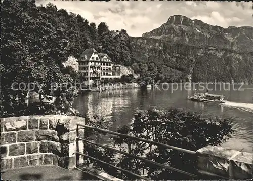 Gersau Vierwaldstaettersee Hotel Seehof Dampfer /  /