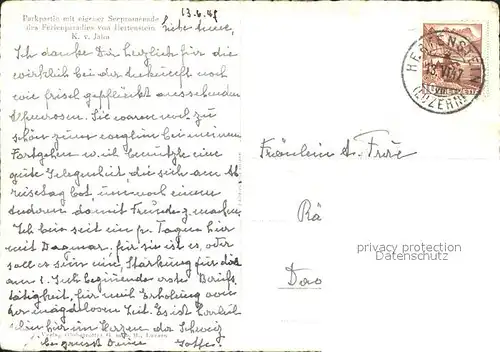 Hertenstein LU Seepromenade Kat. Hertenstein LU