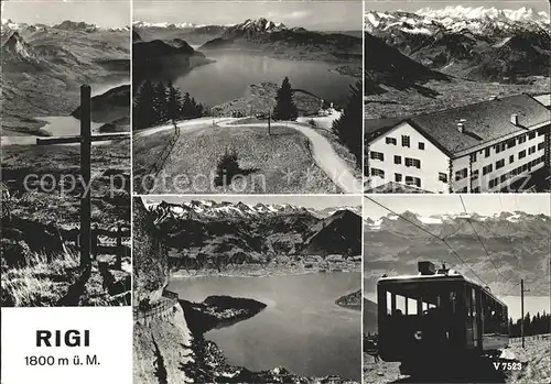 Rigi Kulm Bergbahn Gipfelkreuz  Kat. Rigi Kulm