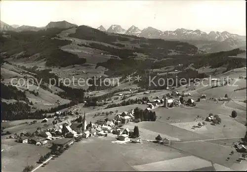 Hemberg SG Fliegeraufnahme Churfirsten  / Hemberg /Bz. Toggenburg