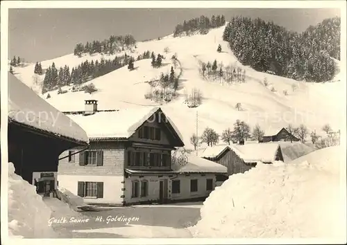 Goldingen Gasthaus Sonne Kat. Goldingen