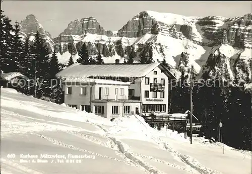 Flumserberg Bergheim Kurhaus Maetzwiese  Kat. Flumserberg Bergheim