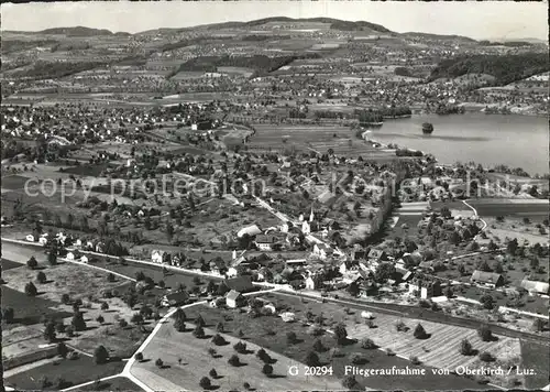 Oberkirch Sursee Fliegeraufnahme  Kat. Oberkirch