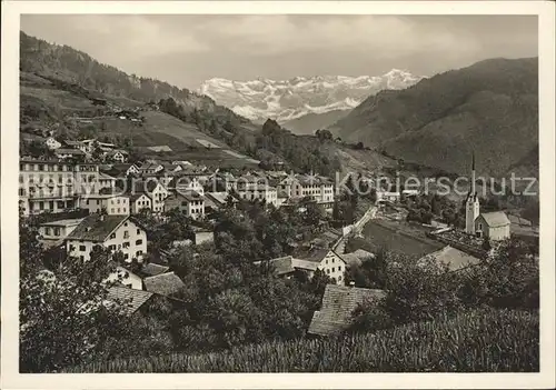 Seewis Dorf Mit der Scesaplana Kat. Seewis Dorf