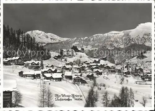 Tschiertschen Winter Dorf Landschaft Kat. Tschiertschen