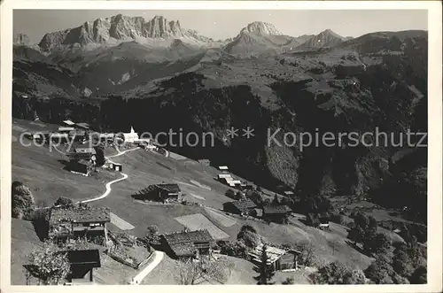 Furna Wiesen Berg Praettigau Kat. Furna