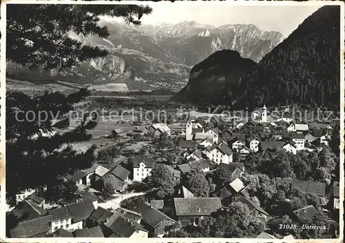 Untervaz Dorf Tal Kat. Untervaz