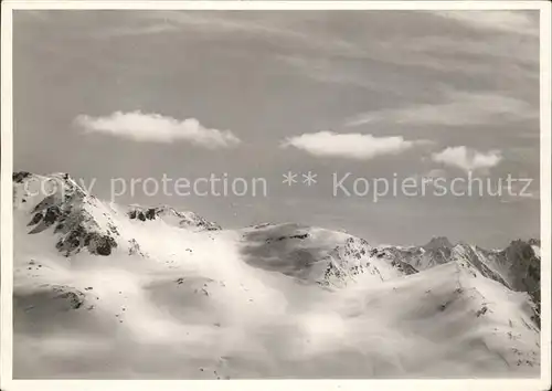 Bivio Longhin vom Piz Forcellina aus Alpenpanorama Kat. Bivio