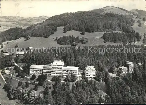 Wald ZH Zuercher Heilstaette Faltenberg mit Scheidegg Fliegeraufnahme Kat. Wald ZH