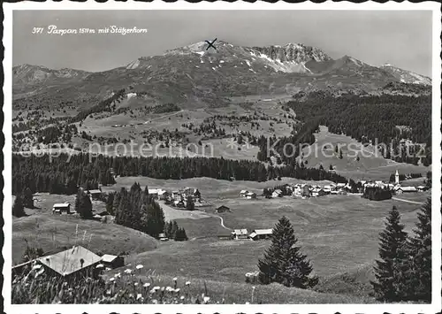 Parpan Panorama mit Staetzerhorn Kat. Parpan