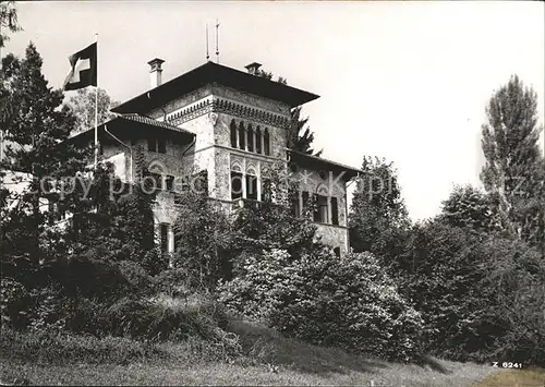 Rueschlikon Migros Personalschule Usterigut Schweizer Flagge Kat. Rueschlikon