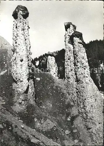 Langwies GR Naturwunder Felsformationen Kat. Langwies