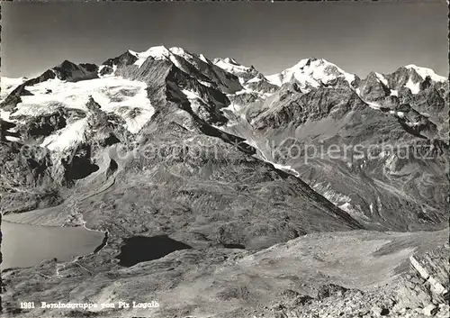 Pontresina Berninagruppe mit Piz Lagalp Bergsee Kat. Pontresina