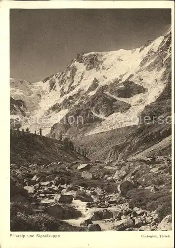 Monte Rosa Filleralp und Signalkuppe Walliser Alpen Kat. Monte Rosa