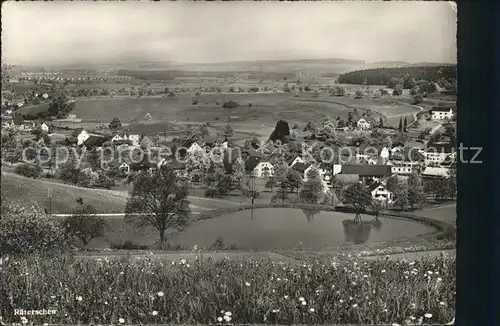 Raeterschen Panorama Teich Kat. Raeterschen