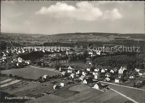 Rheinau ZH Fliegeraufnahme Rheinschleife Kat. Rheinau