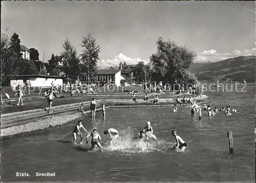 Staefa Strandbad Zuerichsee Kat. Staefa