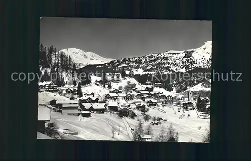 Tschiertschen Panorama mit Calanda Buendner Alpen Kat. Tschiertschen