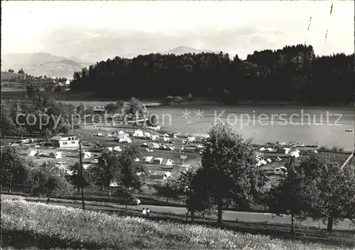 Hausen Albis Campingplatz und Strandbad Tuerlersee Kat. Hausen Albis