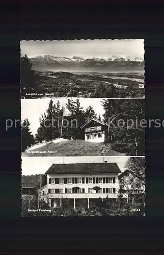 Wetzikon ZH Alpenpanorama Berggasthaus Rosinli Gasthof Frohberg Kat. Wetzikon ZH