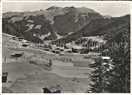 Litzirueti Panorama Blick gegen Mattlishorn Kat. Litzirueti Arosa