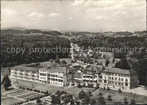 Rueti ZH Kreisspital Fliegeraufnahme Kat. Rueti ZH