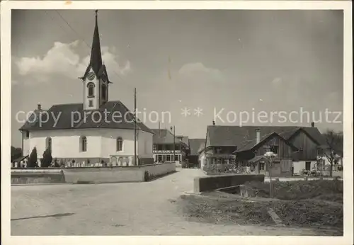 Rickenbach Winterthur Partie an der Kirche Kat. Rickenbach Winterthur