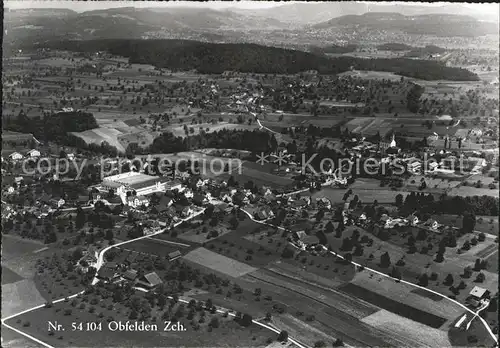 Obfelden Fliegeraufnahme Kat. Obfelden