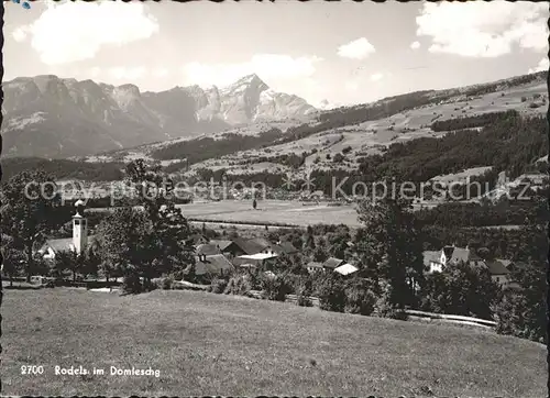 Rodels im Domleschg Panorama Kat. Rodels