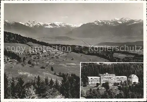 Faltigberg Panorama Zuercher Heilstaetten Kat. Faltigberg