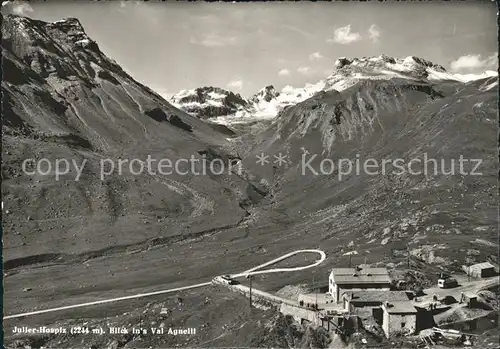 Julier Julier Hospiz mit Blick ins Val Agnelli Kat. Julier