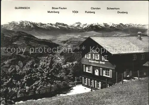 Hoernli Kulm Berggasthaus Hoernli mit Alpenpanorama /  /