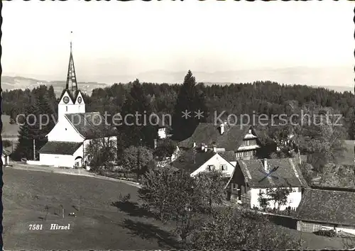 Hirzel Horgen Ortsblick Kat. Hirzel