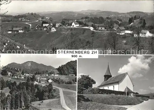 Sternenberg ZH Panorama Kirche Kat. Sternenberg