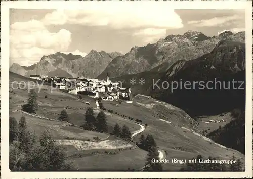 Guarda Inn mit Lischanagruppe Panorama Kat. Guarda