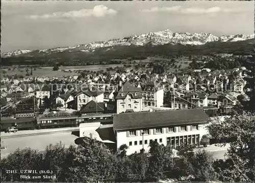 Uzwil mit Saentisblick Kat. Uzwil