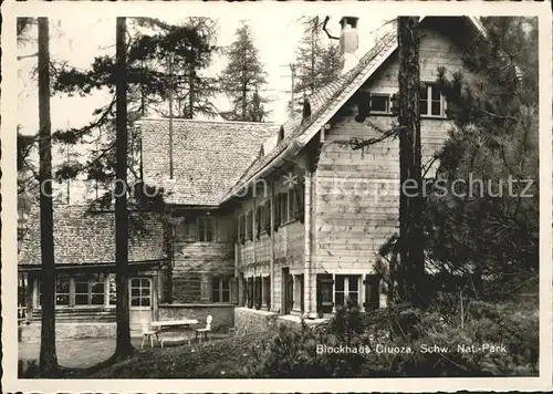 Cluozatal Blockhaus Cluoza Schweizer Nationalpark Kat. Zernez