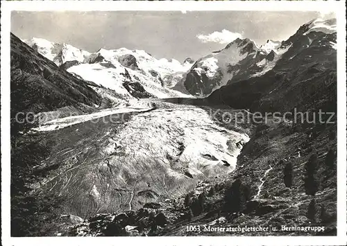 Morteratschgletscher Berninagruppe Kat. Morteratsch