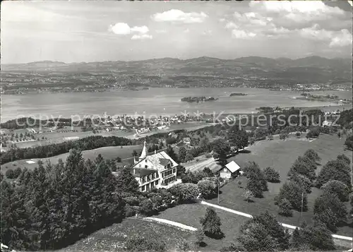 Feusisberg Fliegeraufnahme Hotel Sch?nfels See Kat. Feusisberg