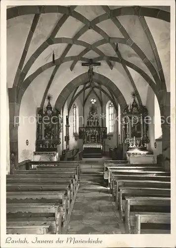 Lantsch Marienkirche Inneres Kat. Lantsch