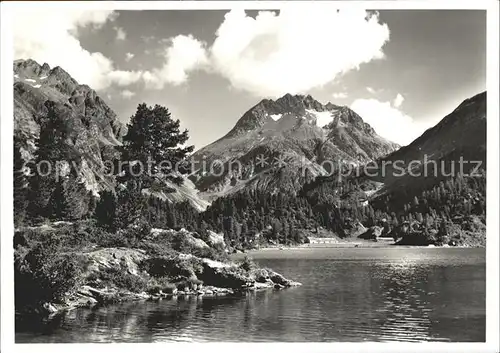 Maloja GR Lago die Cavloccia Monte del Forno / Maloja Graubuenden /Bz. Maloja