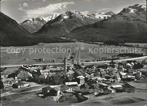 Samedan mit Berninagruppe Kat. Samedan