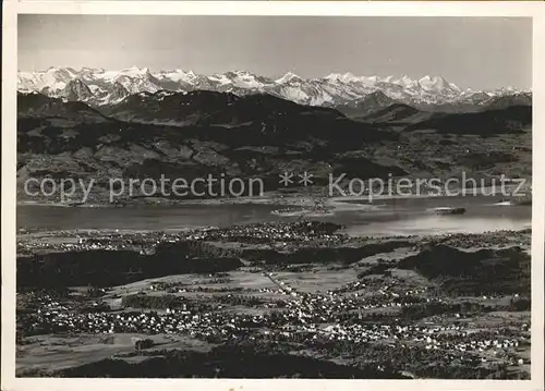 Bachtel Kulm Blick von Kulm Rigi des Zuercher Oberlandes See Alpen / Bachtel /Rg. Ricken